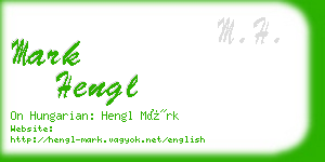 mark hengl business card